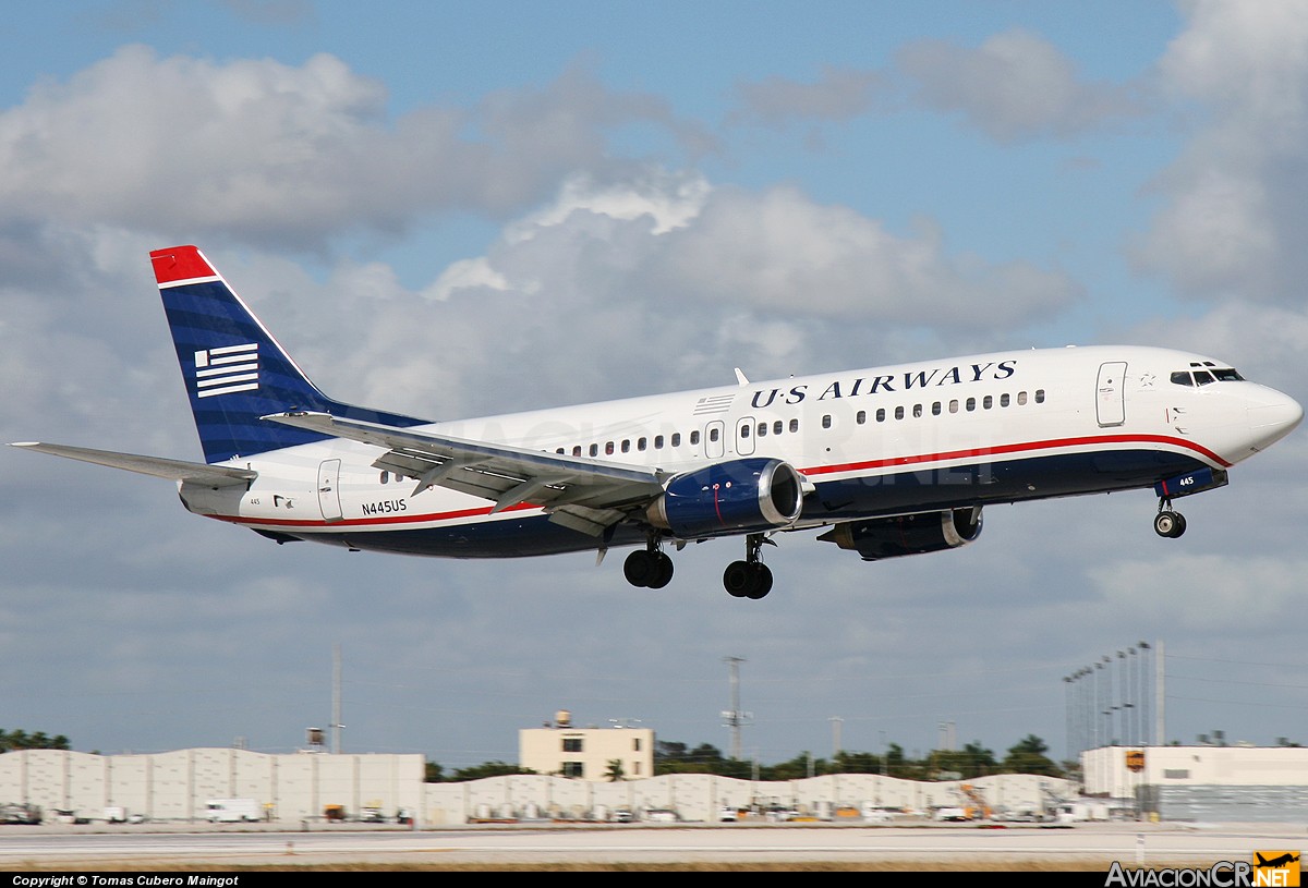 N445US - Boeing 737-4B7 - US Airways