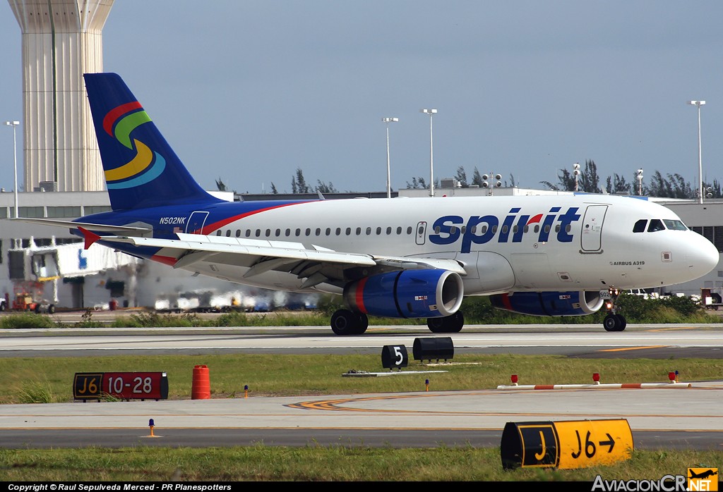 N502NK - Airbus A319-132 - Spirit