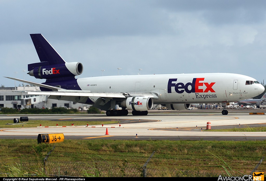 N308FE - McDonnell Douglas DC-10-30F - FedEx