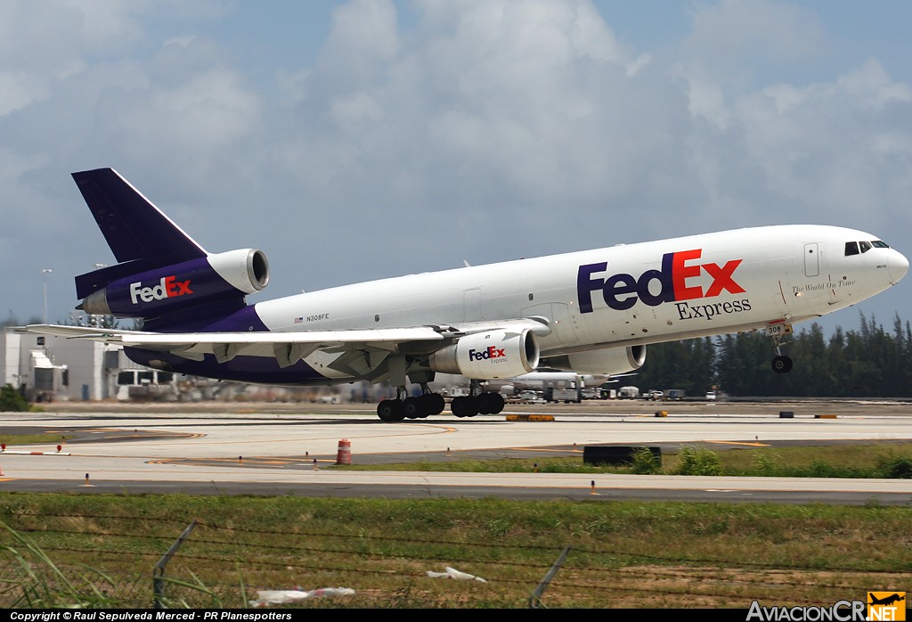 N308FE - McDonnell Douglas DC-10-30F - FedEx
