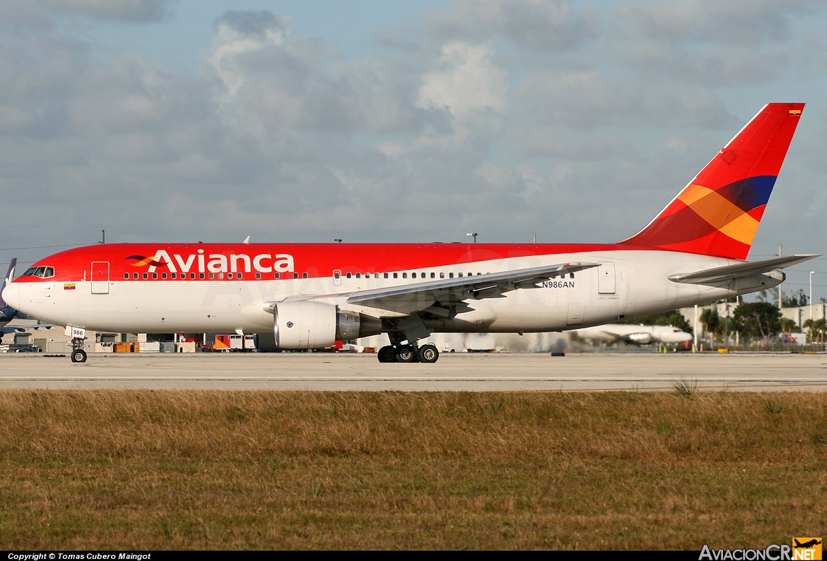 N986AN - Boeing 767-259/ER - Avianca Colombia
