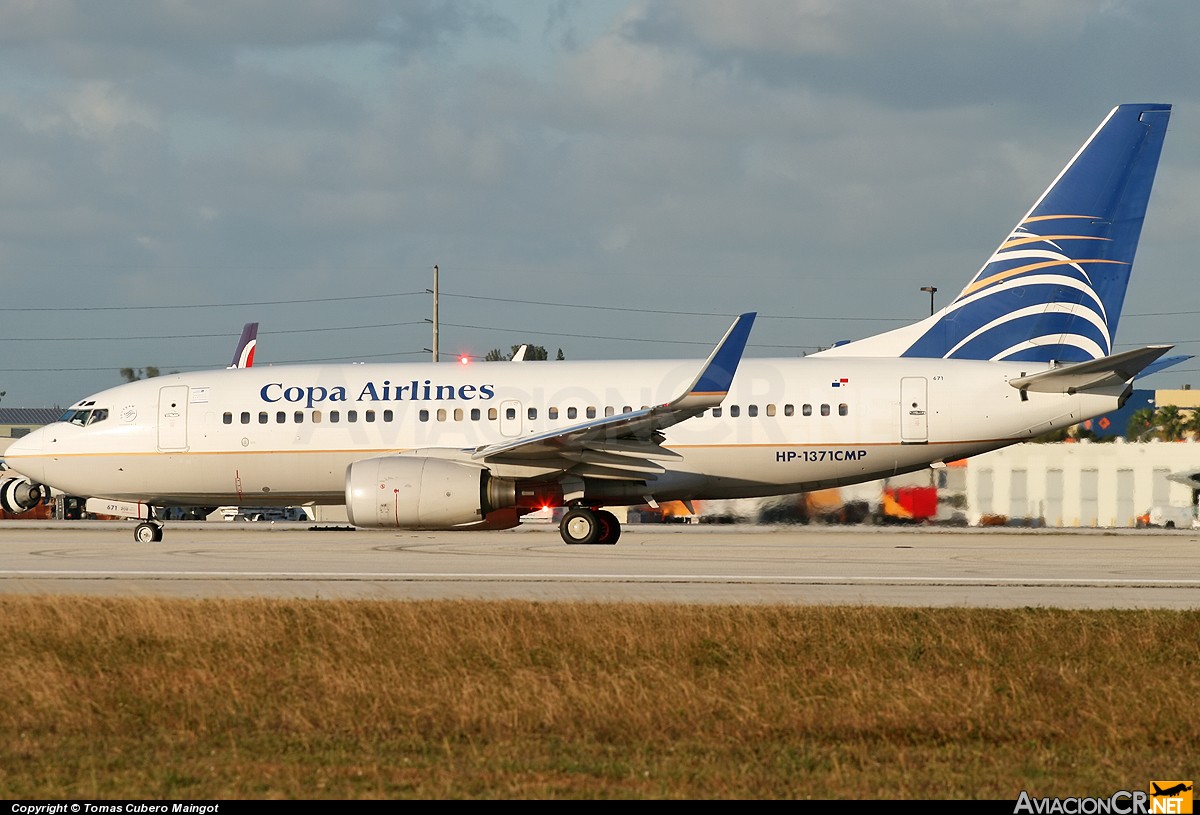 HP-1371CMP - Boeing 737-7V3 - Copa Airlines