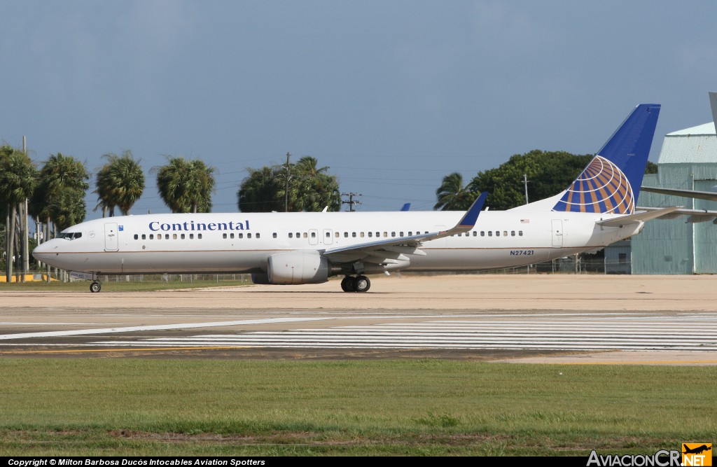 N27421 - Boeing 737-924ER - Continental Airlines