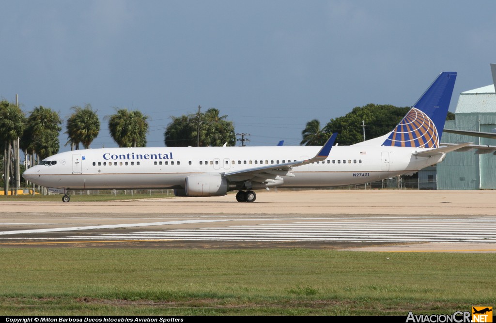 N27421 - Boeing 737-924ER - Continental Airlines