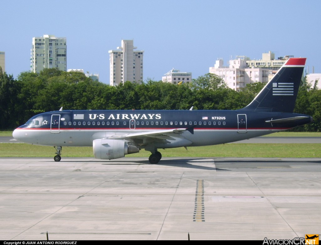 N732US - Airbus A319-112 - US Airways