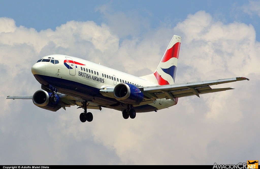 G-GFFJ - Boeing 737-5H6 - British Airways