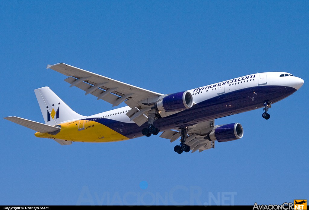 G-MAJS - Airbus A300B4-605R - Monarch Airlines