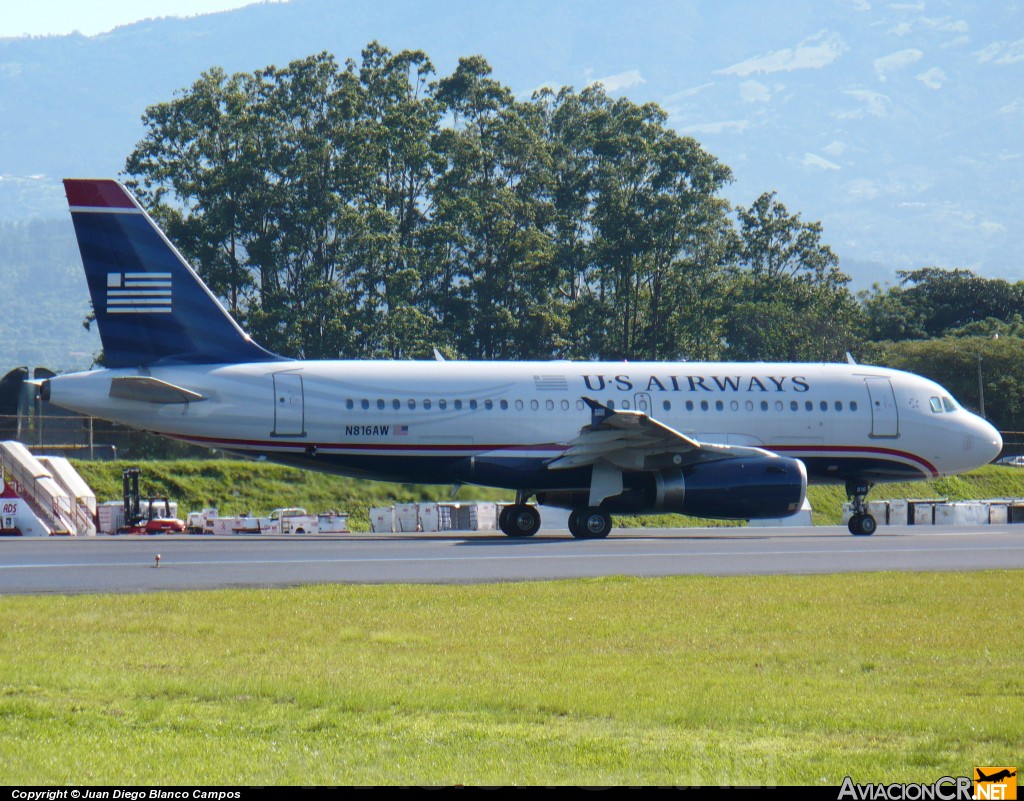 N816AW - Airbus A319-132 - US Airways