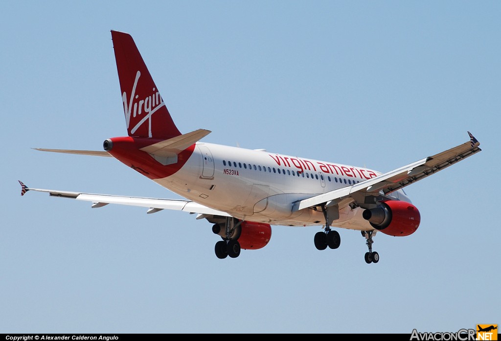 N523VA - Airbus A319-112 - Virgin America