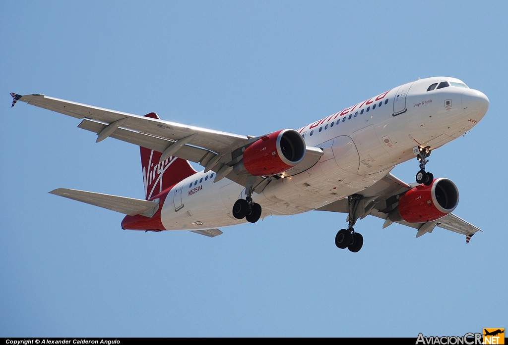 N525VA - Airbus A319-112 - Virgin America