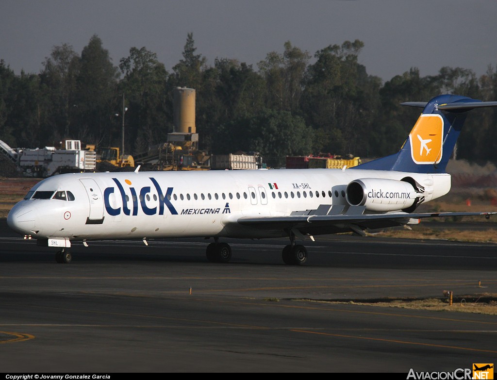 XA-SHL - Fokker F-100 - Click mexicana