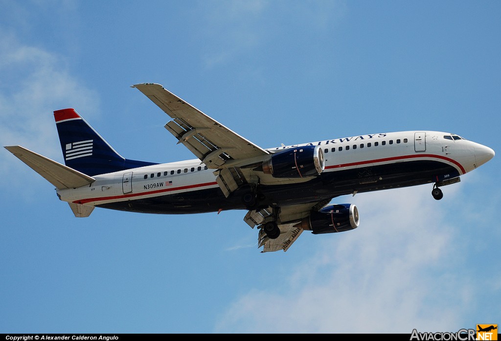 N309AW - Boeing 737-3G7 - US Airways