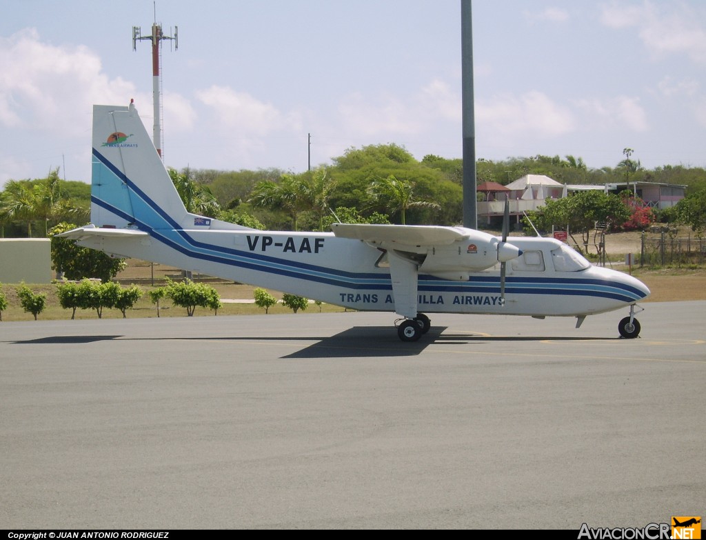VP-AAF - Britten-Norman BN-2B-21 Islander - Trans Anguilla Airways