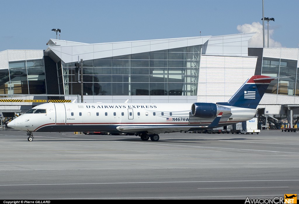 N467AW - Canadair CL-600-2B19 Regional Jet CRJ-200 - Air Wisconsin - US Airways Express