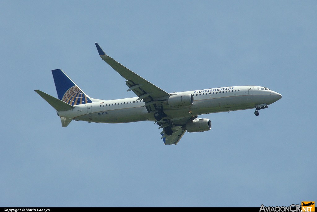 N76288 - Boeing 737-824 - Continental Airlines