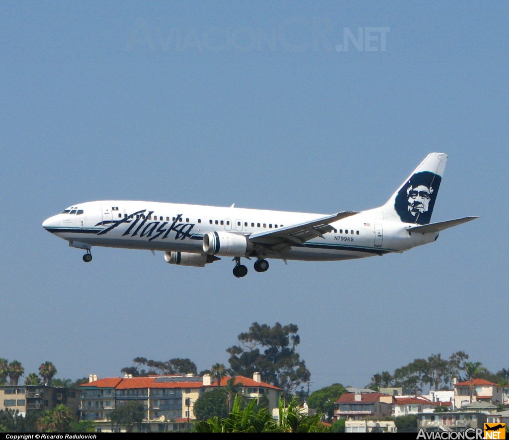 N799AS - Boeing 737-490 - Alaska Airlines