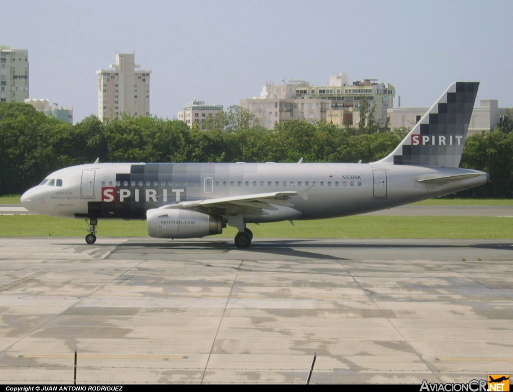 N518NK - Airbus A319-132 - Spirit