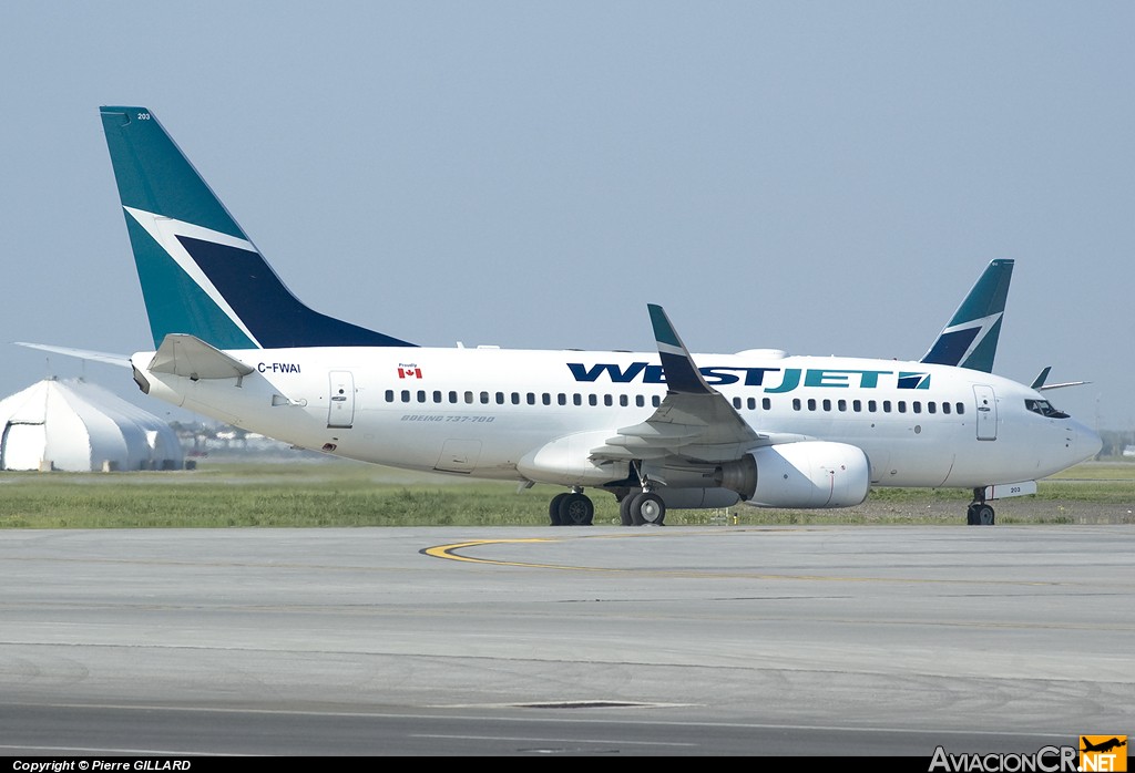 C-FWAI - Boeing 737-7CT - Westjet