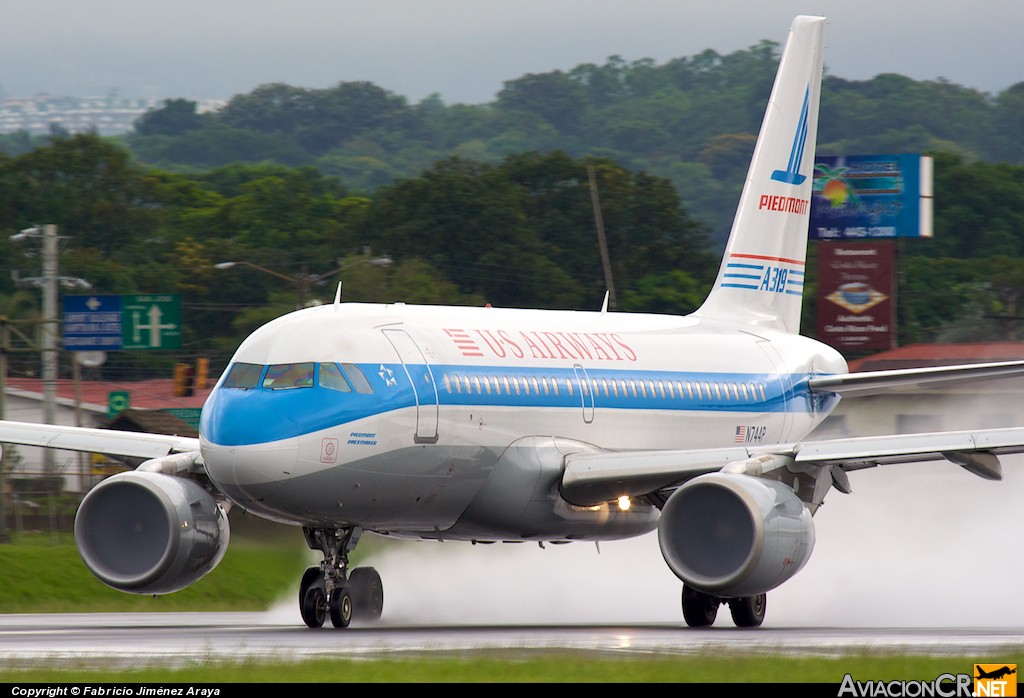 N744P - Airbus A319-112 - US Airways