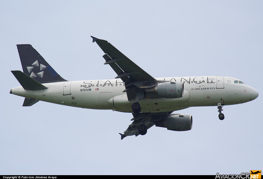 N701UW - Airbus A319-112 - US Airways