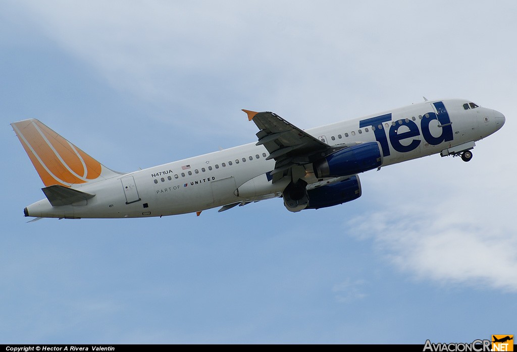 N471UA - Airbus A320-232 - TED