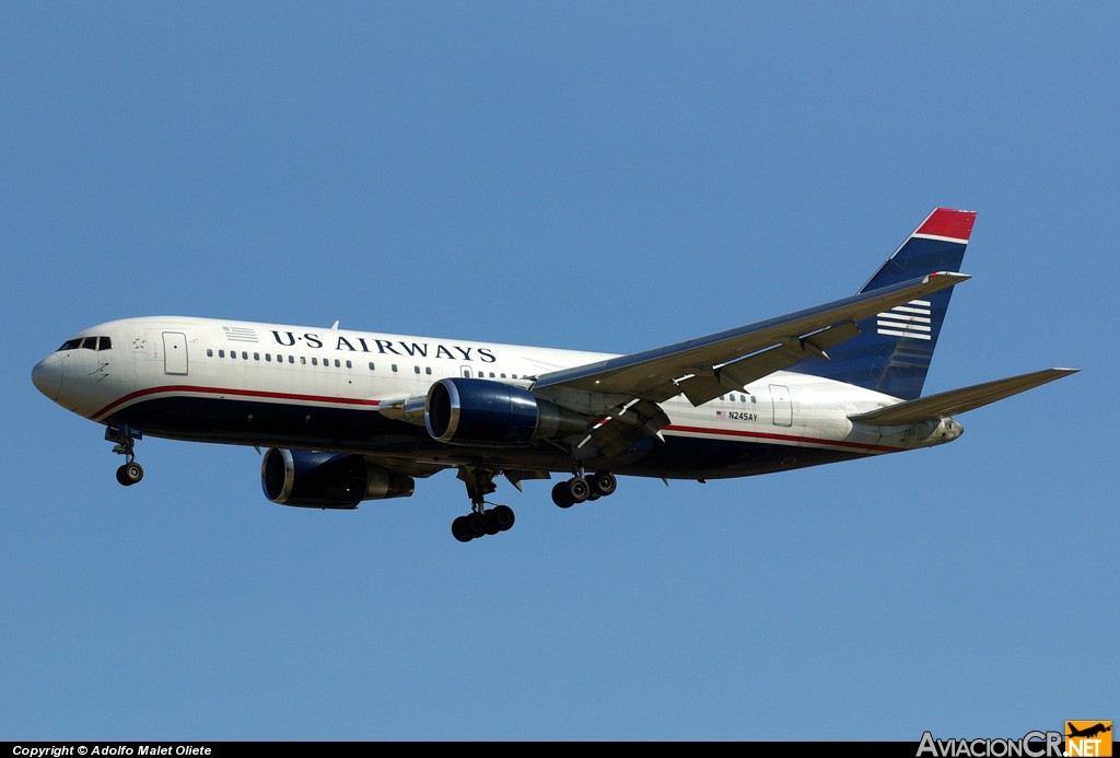 N245AY - Boeing 767-201/ER - US Airways