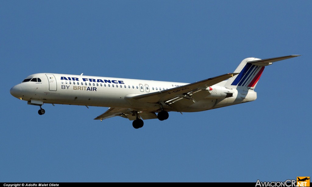 F-GPXC - Fokker 100 - AIR FRANCE BY BRITAIR