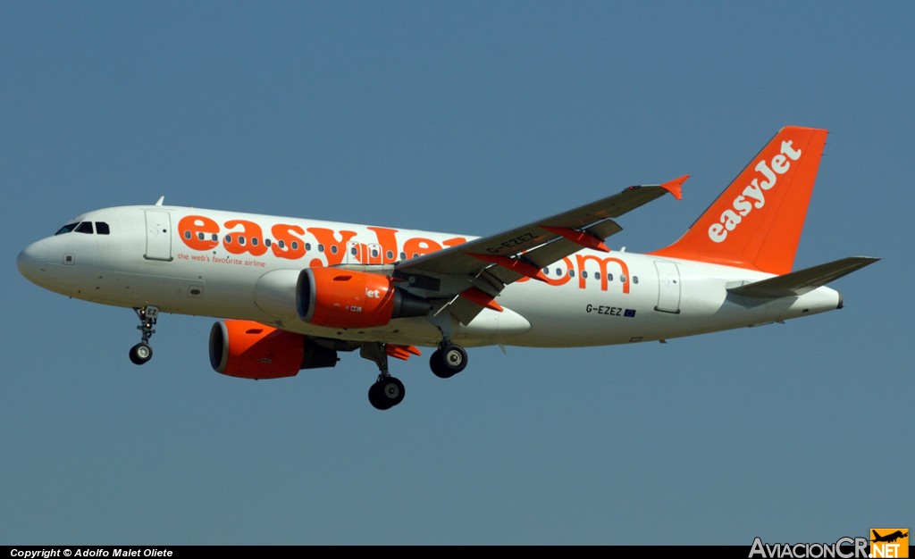 G-EZEZ - Airbus A319-111 - EasyJet Airline