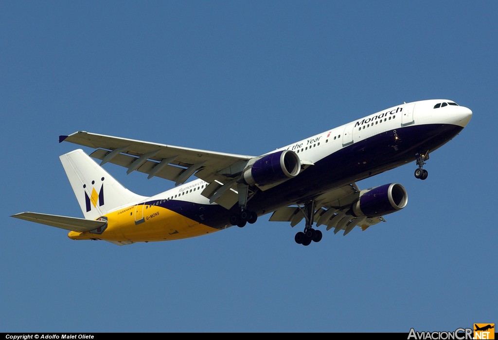 G-MONS - Airbus A300B4-605R - Monarch Airlines