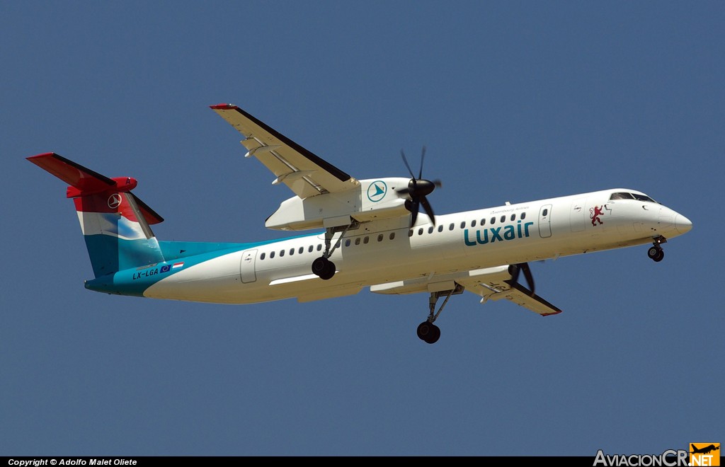 LX-LGA - De Havilland Canada DHC-8-402Q Dash 8 - LUXAIR