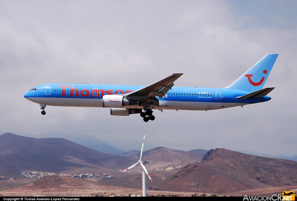 G-OBYD - Boeing 767-304/ER - Thomsonfly