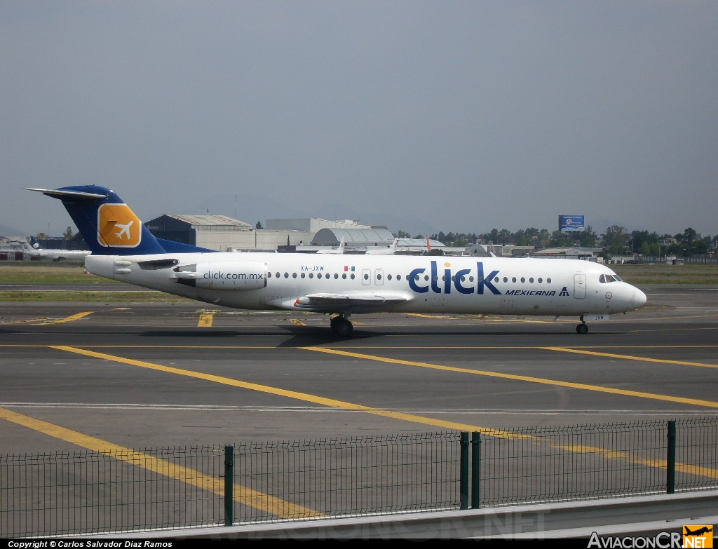 XA-JXW - Fokker 100 - Click de Mexicana