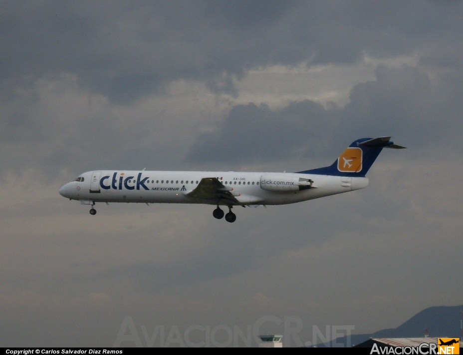 XA-SHL - Fokker 100 - Click de Mexicana