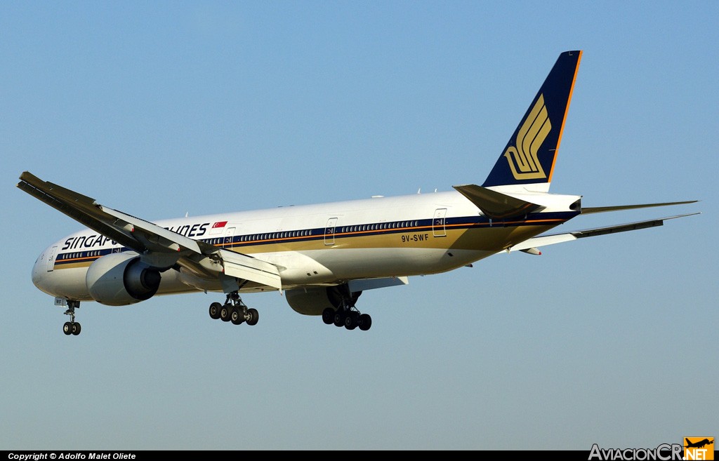 9V-SWF - Boeing 777-312/ER - Singapore Airlines