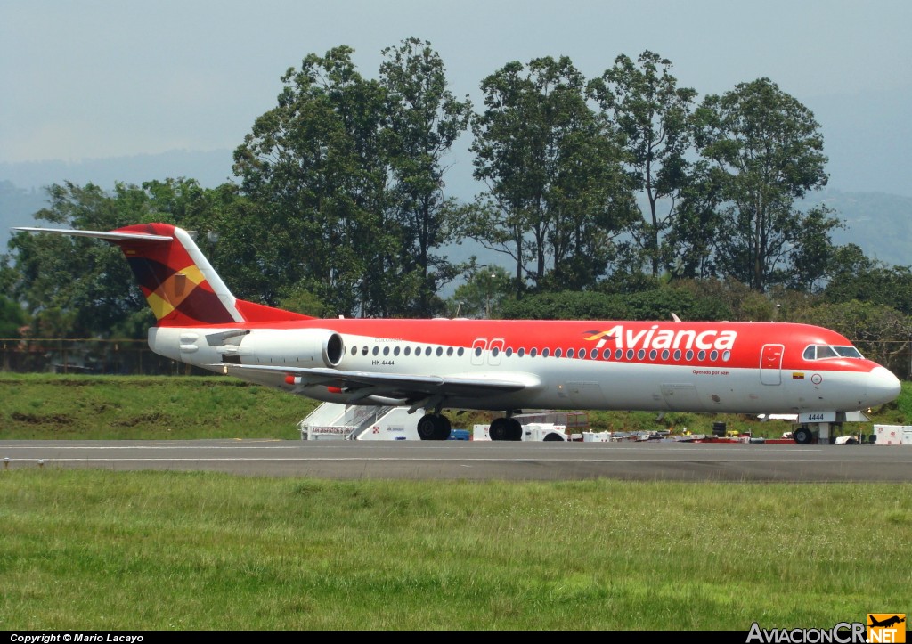 HK-4444 - Fokker 100 - Avianca Colombia