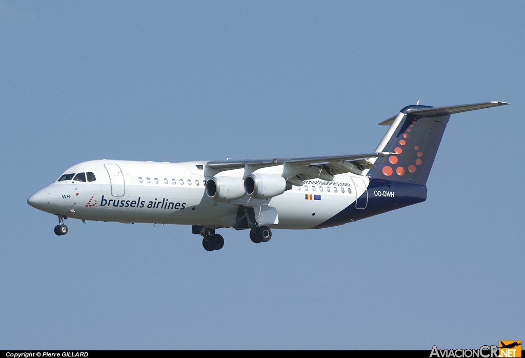 OO-DWH - British Aerospace Avro 146-RJ100 - Brussels airlines
