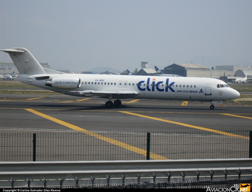 XA-MRE - Fokker 100 - Click de Mexicana