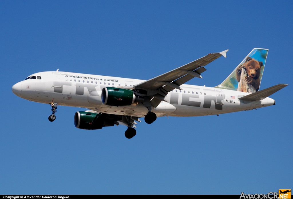 N931FR - Airbus A319-111 - Frontier Airlines