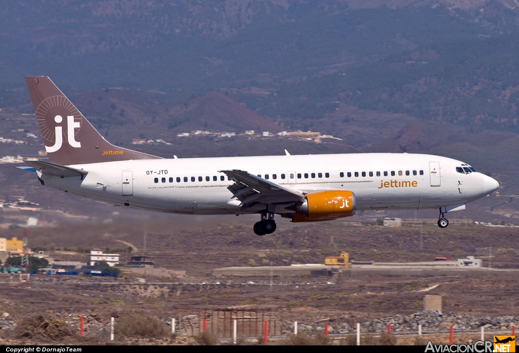 OY-JTD - Boeing 737-3Y0 - Jettime