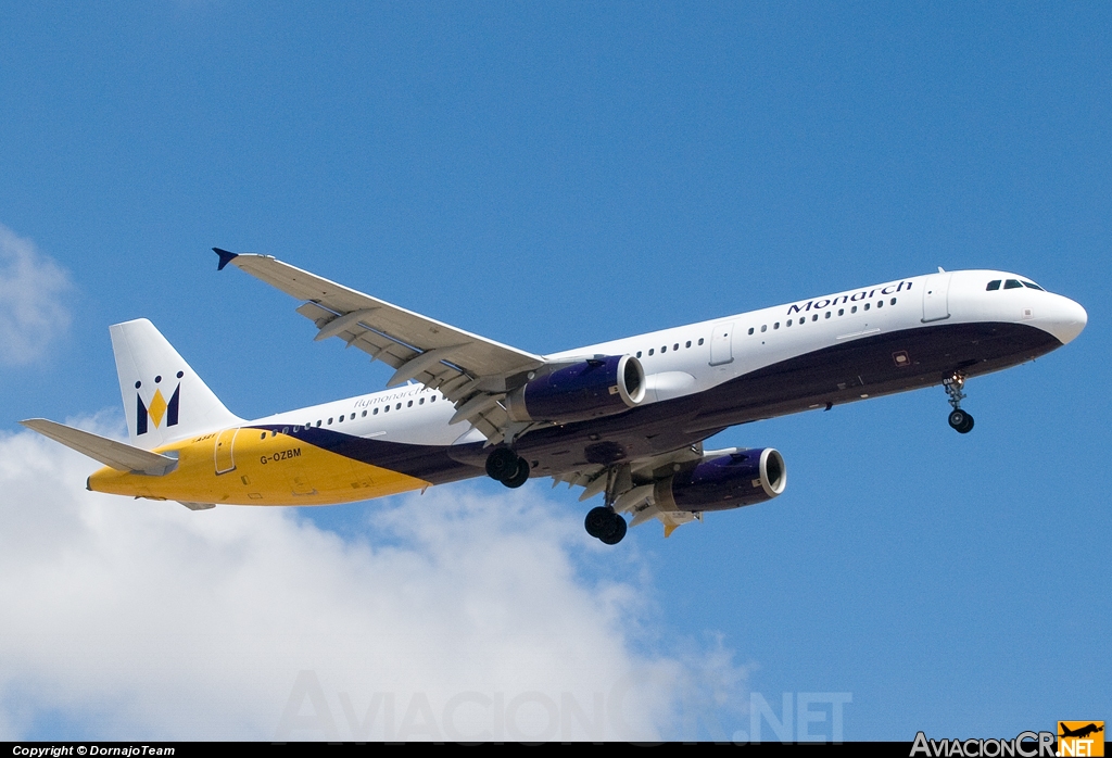 G-OZBM - Airbus A321-231 - Monarch Airlines