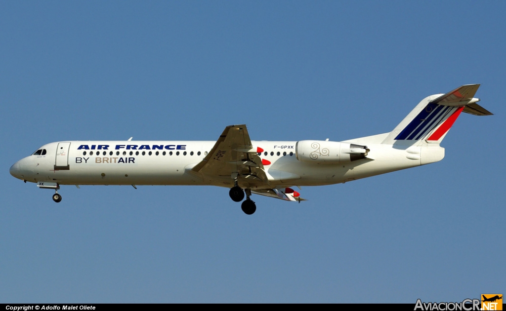 F-GPXK - Fokker 100 - AIR FRANCE BY BRITAIR