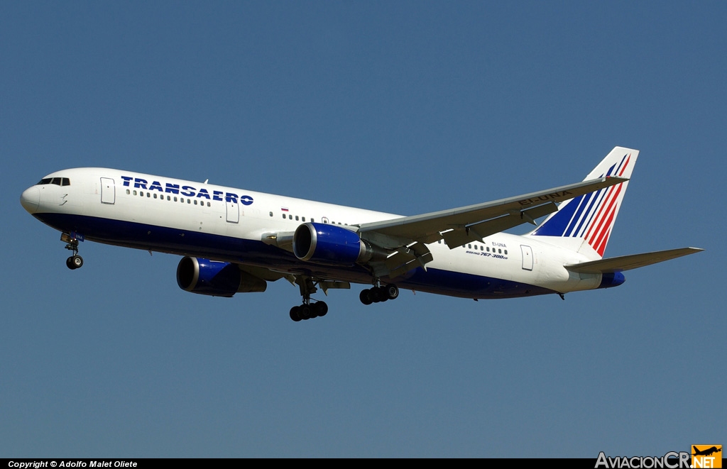 EI-UNA - Boeing 767-3P6/ER - Transaero Airlines