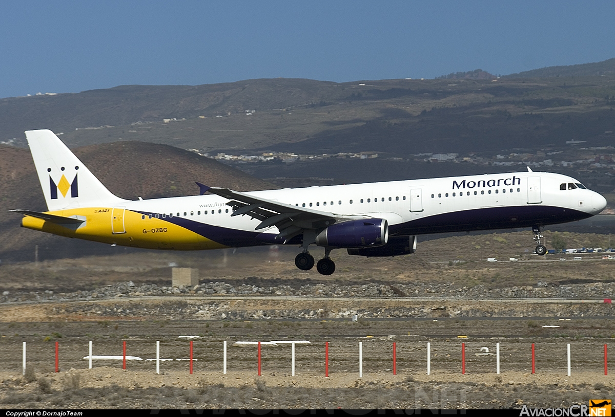 G-OZBG - Airbus A321-231 - Monarch Airlines