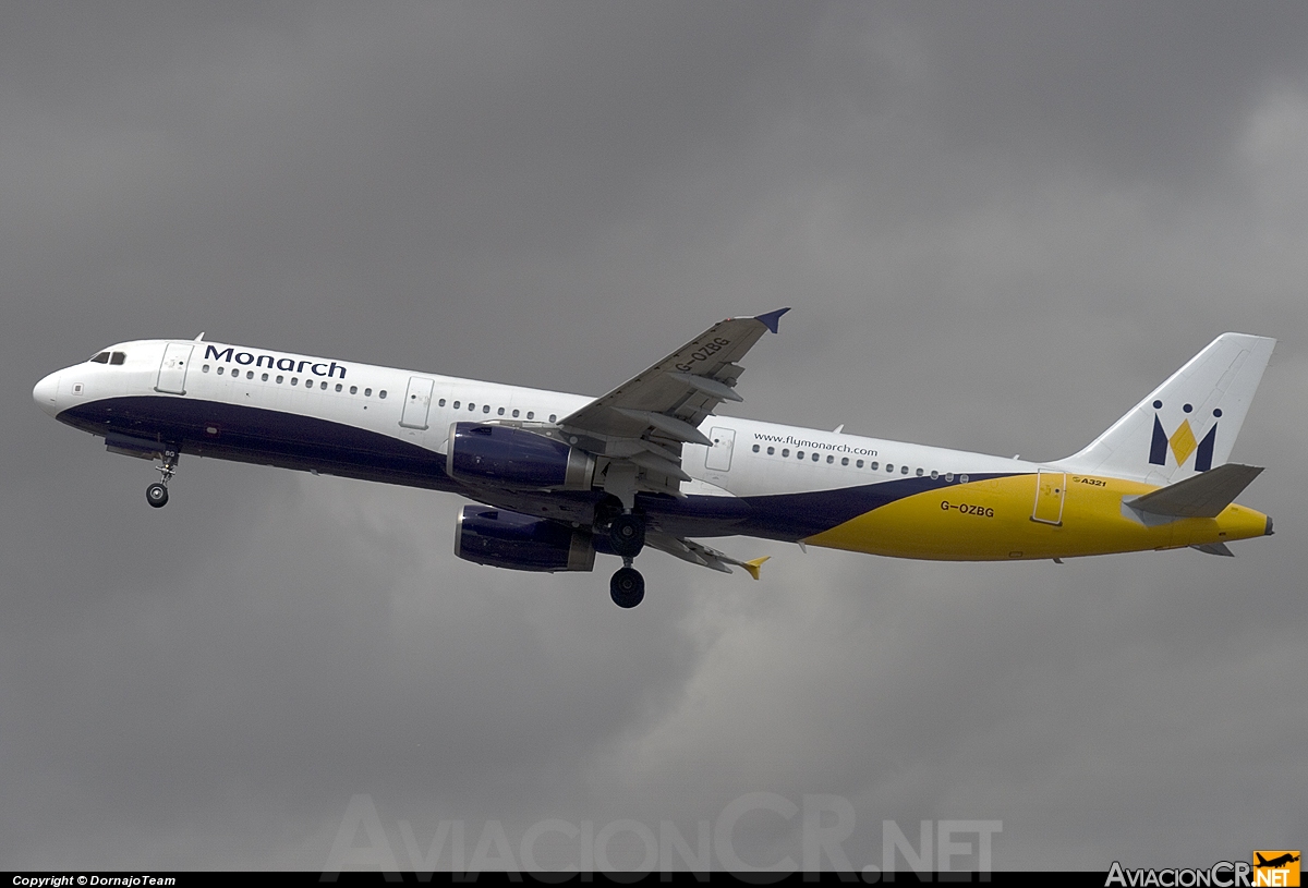 G-OZBG - Airbus A321-231 - Monarch Airlines