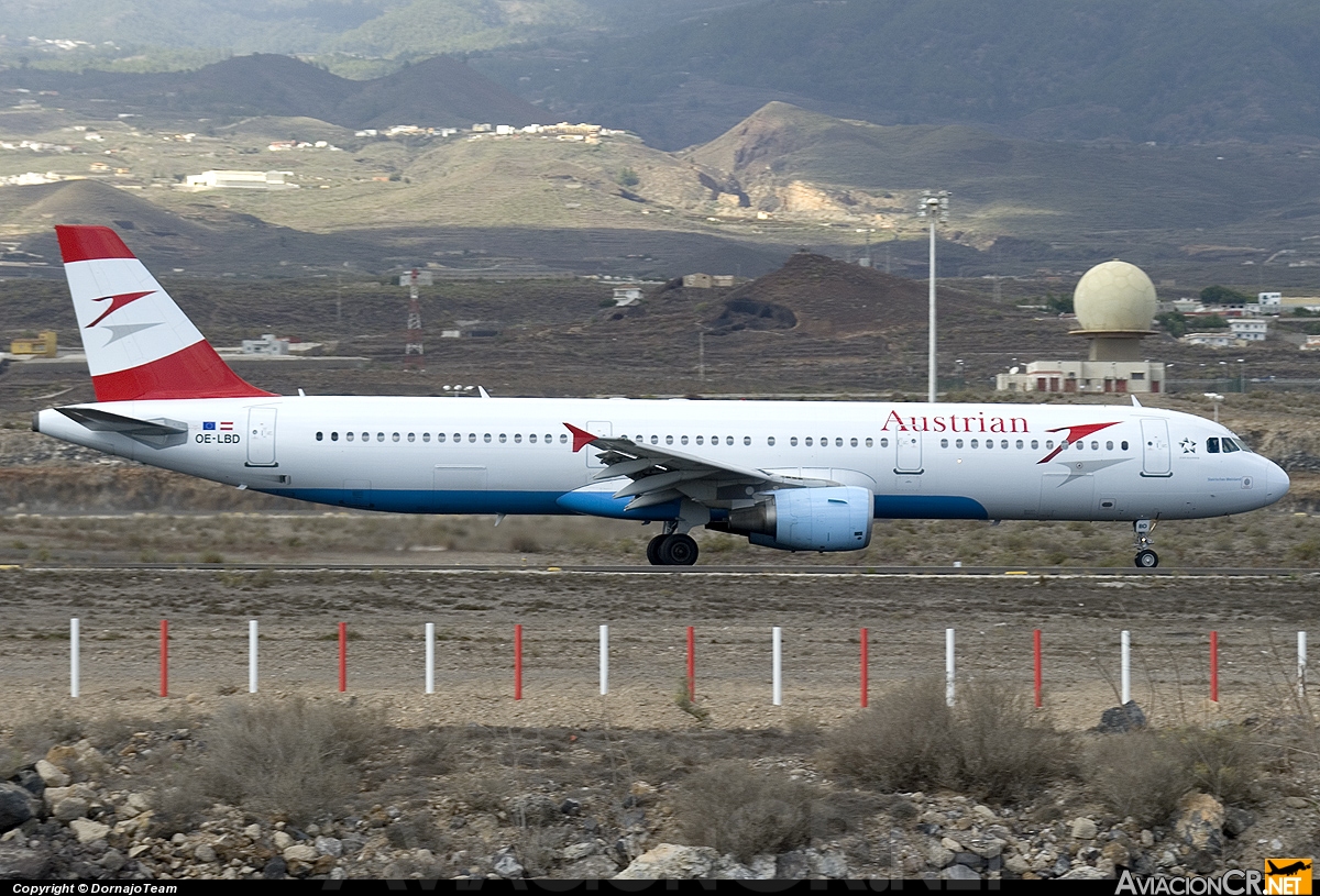 OE-LBD - Airbus A321-211 - Austrian Airlines