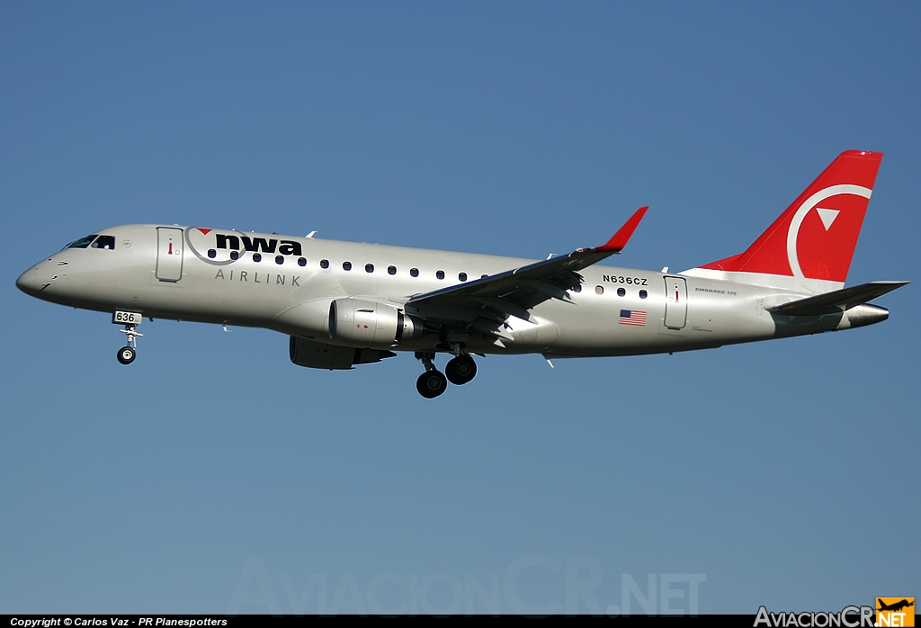 N636CZ - Embraer ERJ-170-200LR - Northwest Airlink (Compass Airlines)