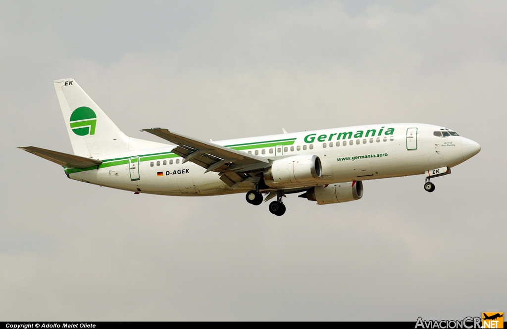 D-AGEK - Boeing 737-3M8 - Germania