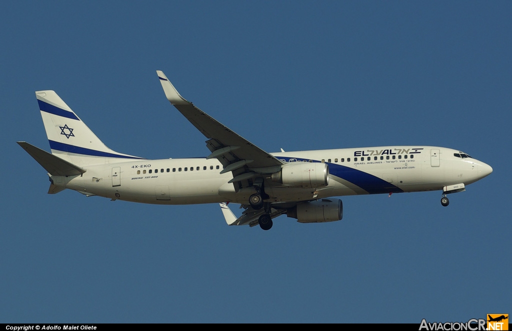 4X-EKO - Boeing 737-86Q - El Al Israel Airlines