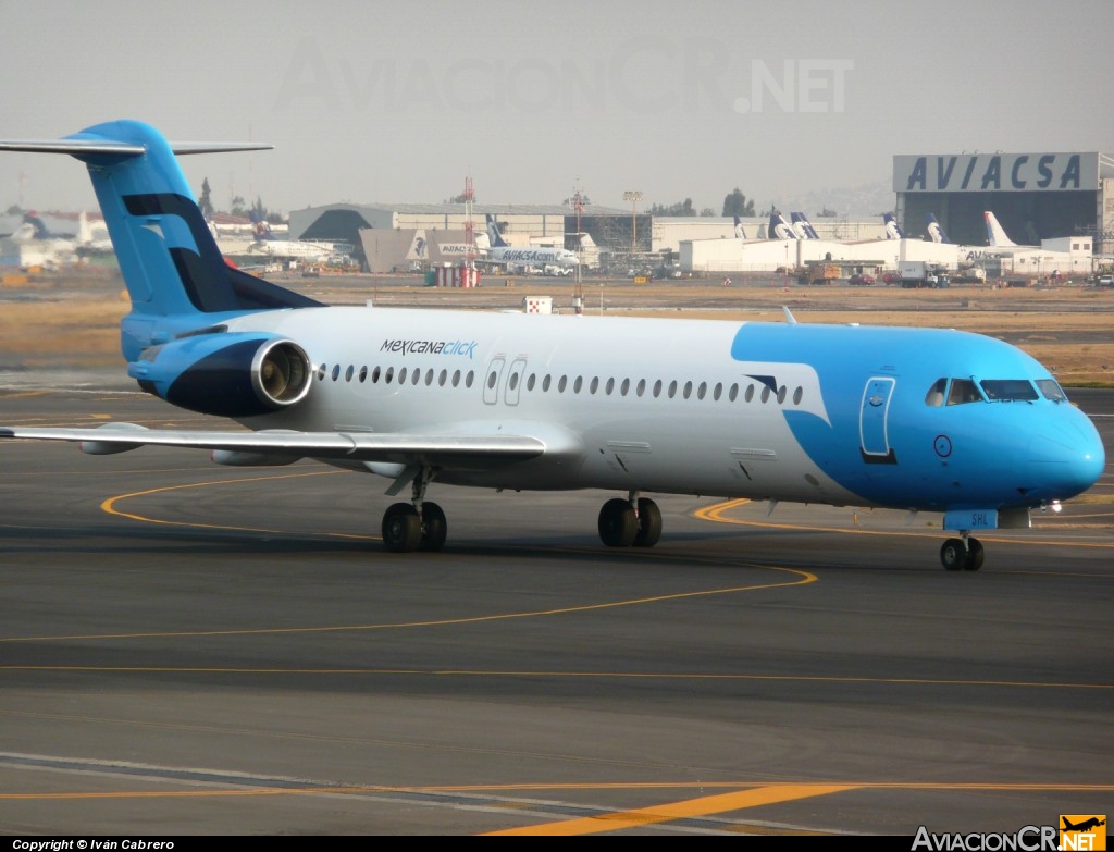 XA-SHL - Fokker F-100 - Click mexicana