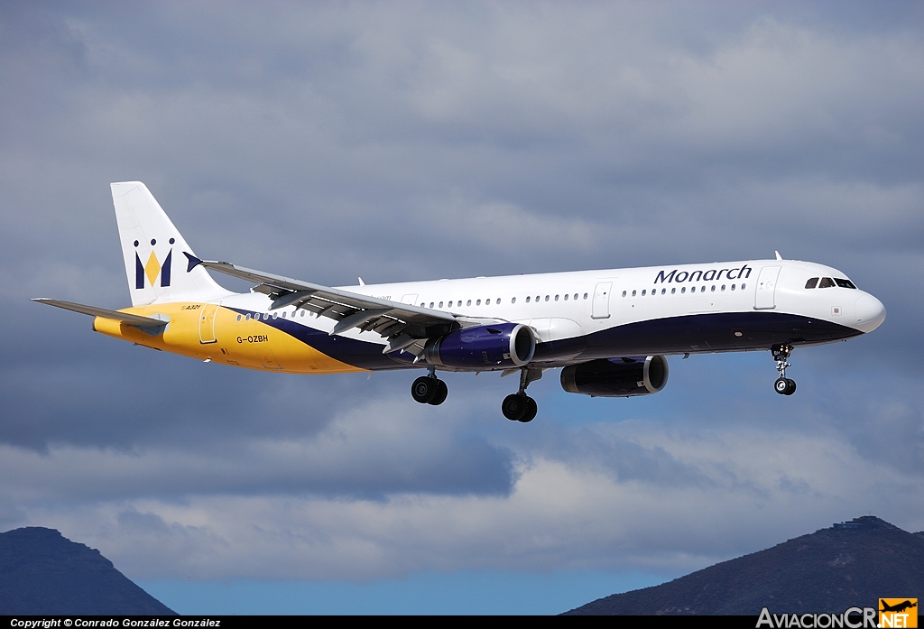 G-OZBH - Airbus A321-231 - Monarch Airlines